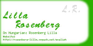 lilla rosenberg business card